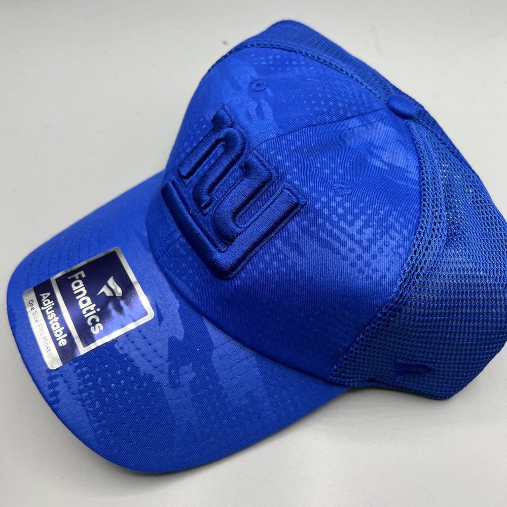 New York Giants Trucker Hat Men‎ Blue Camouflage Fanatics NFL Snap Back Cap New - Picture 2 of 8